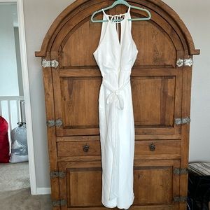 EUC Bridal Wide Leg Junpsuit